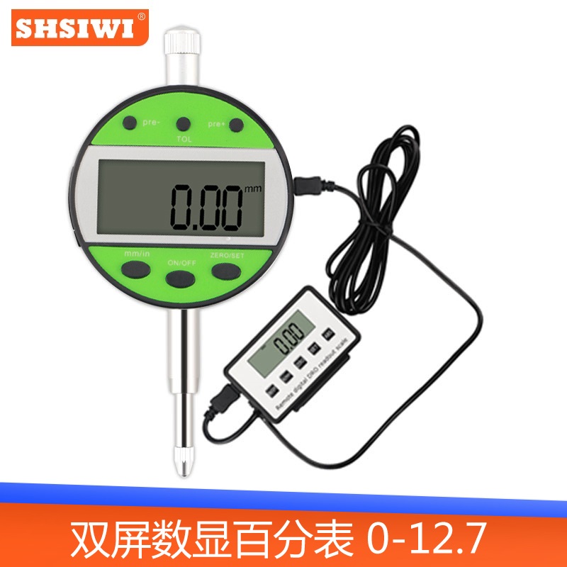 SHSIWI思为双屏数显百分表0-12.7-25.4双显示电子数显百分指示表 - 图1