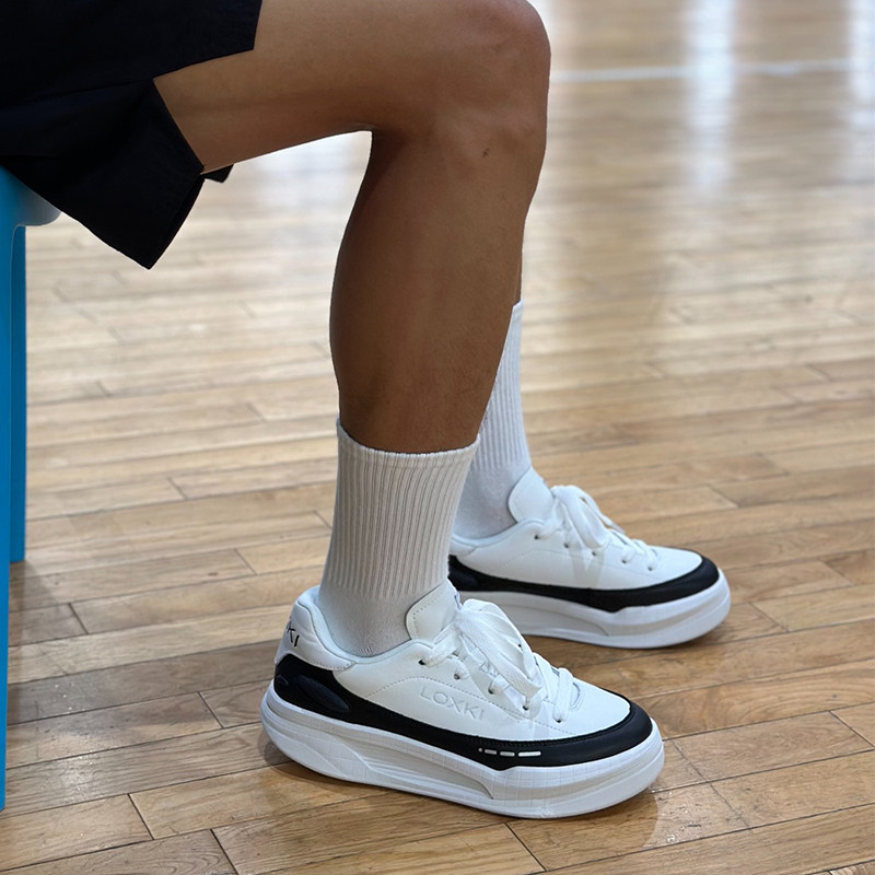 【明星同款】LOXKi洛克斯基板鞋男休闲鞋子男潮鞋百搭 小圆鞋Lite