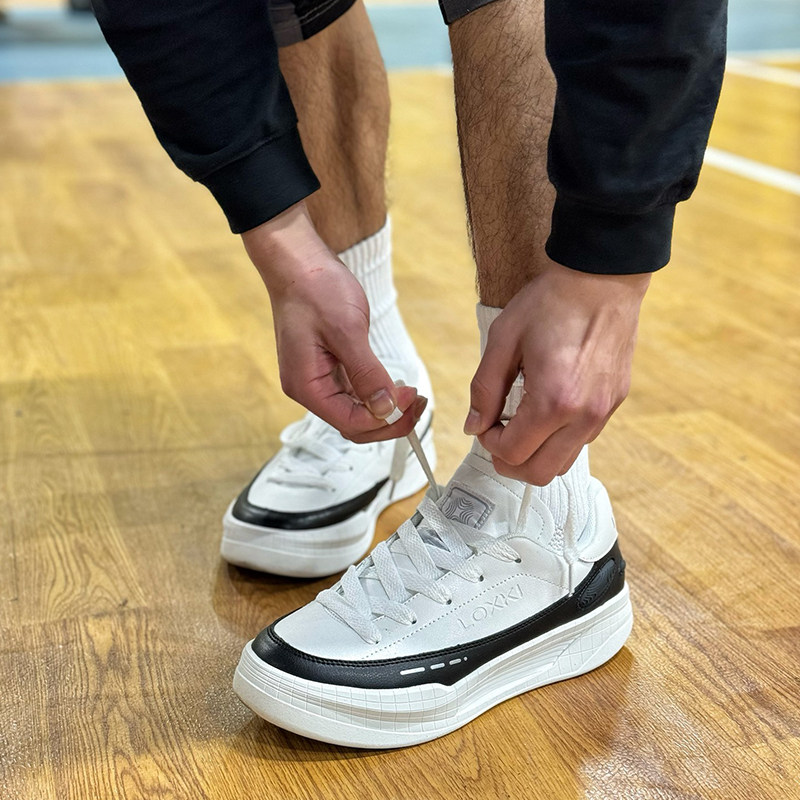 【明星同款】LOXKi洛克斯基板鞋男休闲鞋子男潮鞋百搭 小圆鞋Lite