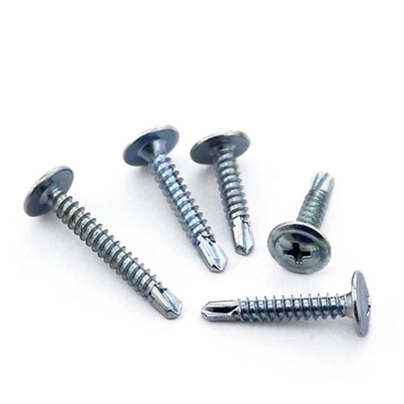 速发国标镀锌十尾大扁头钻字自攻自钻尾燕钉螺钉 大圆头华司螺丝 - 图1