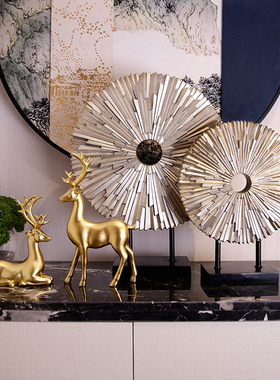 速发鹿摆柜家居饰品客厅玄关电视柜酒件装饰迁件结婚礼物乔摆新居