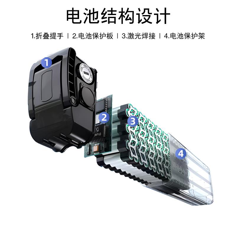 折叠电动车锂电池48V30A代驾外卖35A40A大容量通用新日自行车电瓶 - 图0