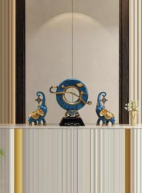 办公室大象招财摆件中式家居客厅电视柜玄关桌酒柜装饰品乔迁礼物