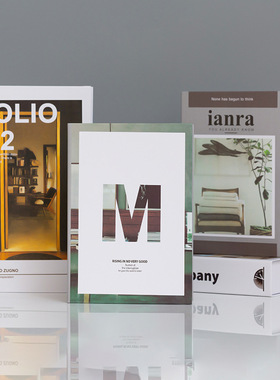 速发简约书摆件假书房间书柜面桌家道装饰品拍摄居具摆设