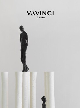 速发新品简约金属人桌示意摆件样板间酒店书房客厅展创柜物面摆设