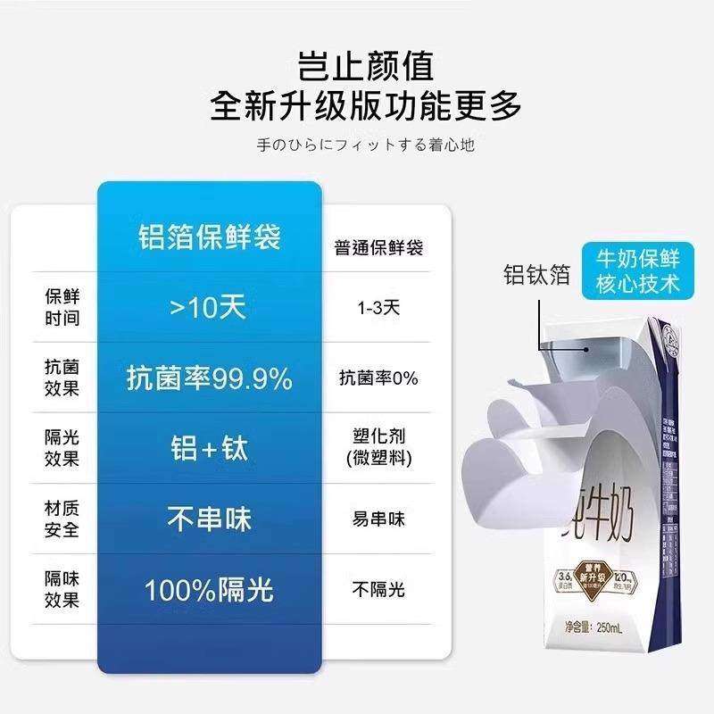 铝箔保鲜袋密封袋家用冰箱食物冷冻肉专用食品级保鲜密实自封袋,淘宝优惠券,粉丝福利购,淘宝优惠卷