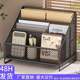 Office desk shelf desktop book partition sorting cabinet home study desk bookshelf workstation display storage rack