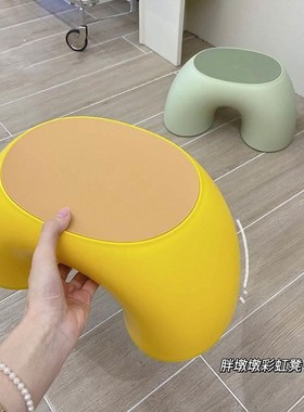 速发加厚矮凳子小凳坐墩小型简约家用换鞋凳客厅茶几儿宝房宝童小