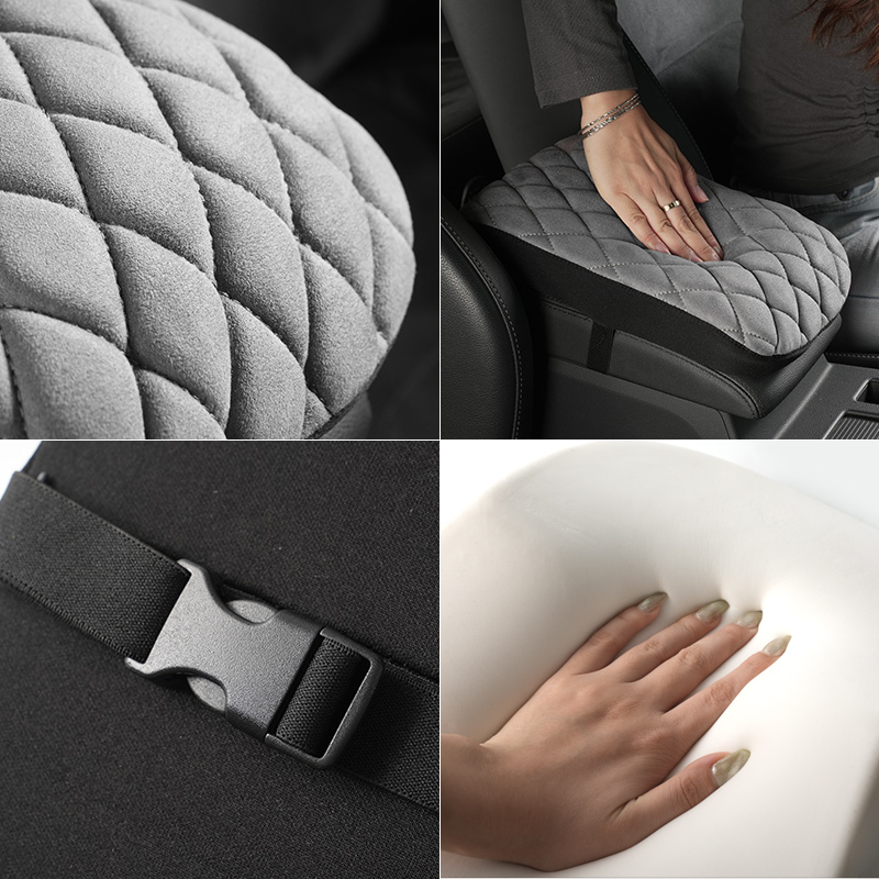 速发汽车扶手用垫绒短毛绒通箱中央扶手内车垫保护套加长加厚垫 - 图2