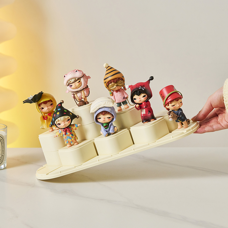 RMAX盲盒展示架收纳透明防尘亚克力手办积木展示柜泡泡玛特展示盒 - 图3