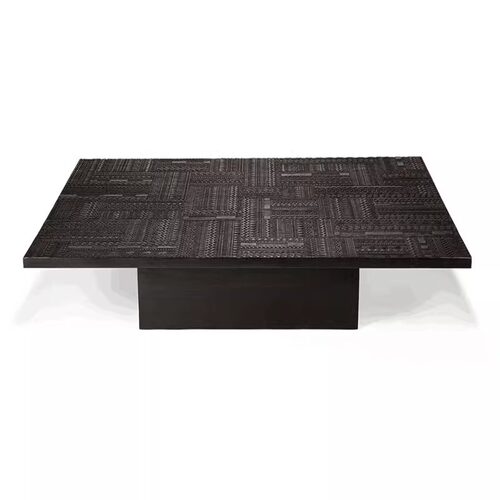 比利时ANCESTORS柚木手工雕花茶几北欧客厅茶台表情小户型咖啡桌 - 图3