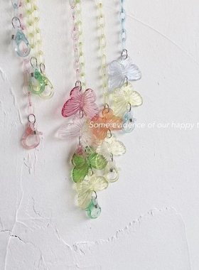 欧美炫彩手腕带项链口罩链女韩版