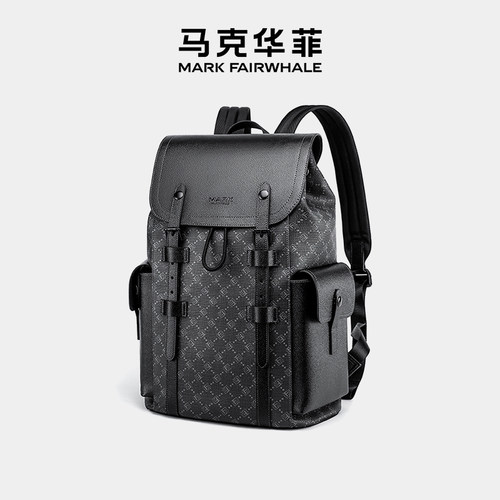 Mark Fairwhale/马克华菲商务双肩男士旅行背包电脑包潮流ins书包 - 图1