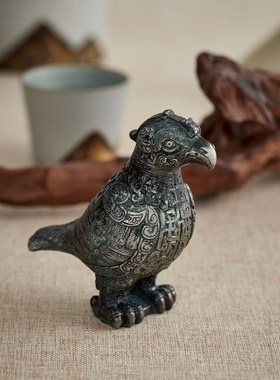 河北博物院国宝i回家子乍弄鸟尊摆件博物馆纪念文物文创礼品树脂