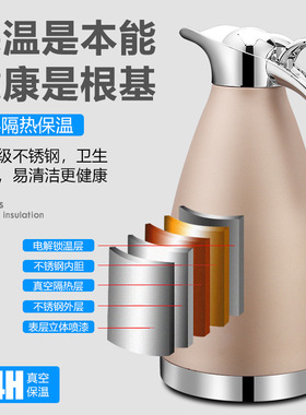 304不锈钢保温壶真空热水壶家用保温瓶大容量保温水壶暖瓶壶