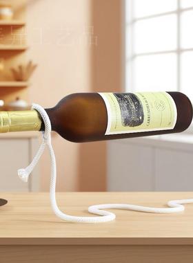 红酒架摆件房间创意客厅酒瓶家居墙电视柜桌磁悬浮酒柜工艺品装饰