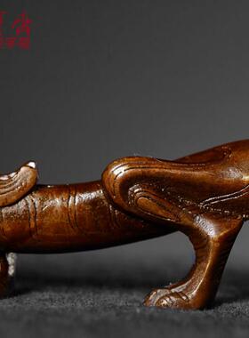 荣宝斋摆件 铜虎书桌家居装饰摆件覆古怀旧礼品工具彷古铜器走虎