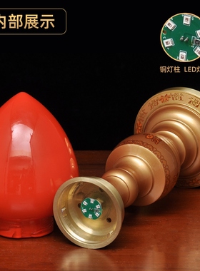 纯黄铜佛具套装家用供奉香炉花瓶长明灯供水杯供盘贡盘蜡烛台香筒