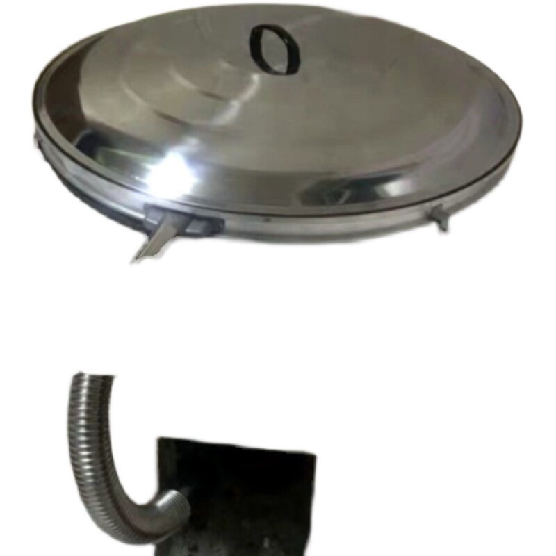 2023新款无蒸汽锅盖农村家用锅盖E不锈钢无哈气没有热气无气大锅 - 图3