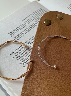 莫比乌斯环手镯女ins小众设计高级感简约推拉手环生日礼物送女友