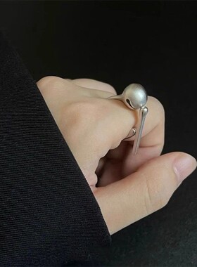 压可动功德木鱼戒指木鱼敲敲烦恼全创消按意设计精致小解QYA众指