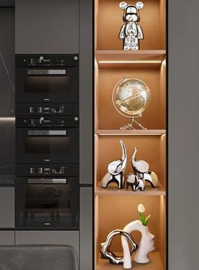 现代意简约创厅酒柜橱窗饰摆件轻奢家居客装玄关电ALI72844视柜工