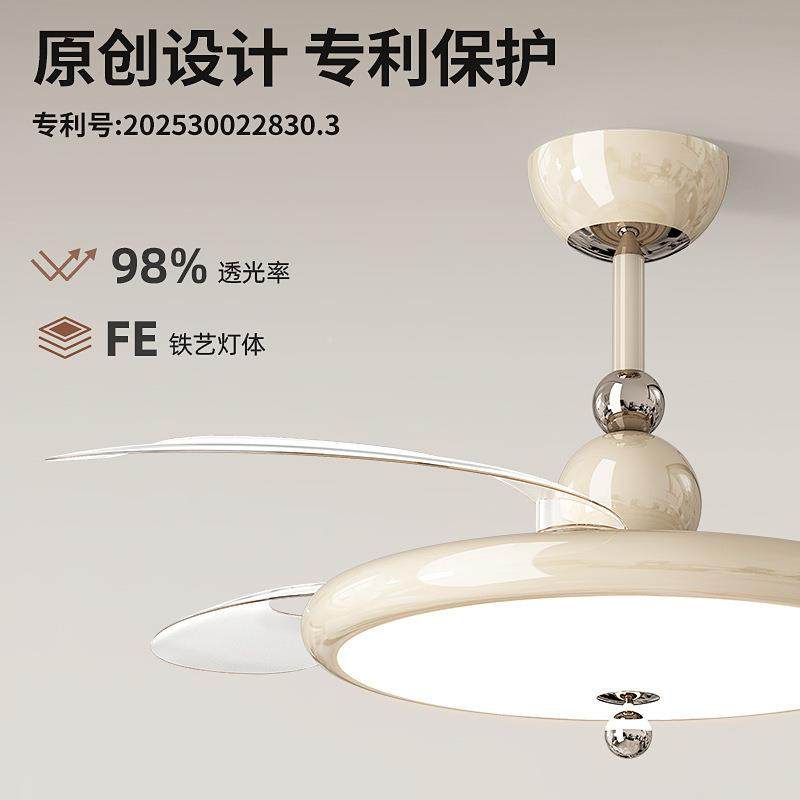 隐形无品牌/风扇吸眼灯意式餐厅顶灯卧室全光led护灯智能调光奶谱,淘宝优惠券,粉丝福利购,淘宝优惠卷