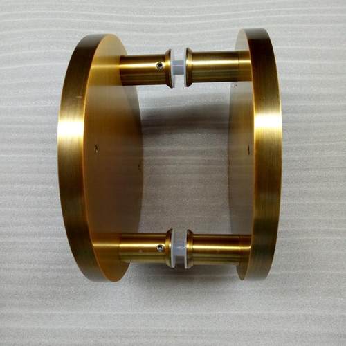 雕五金商O标LOG璃铸铝门拉手QOQ玻门圆形铝合金拉手刻入户门推拉 - 图2