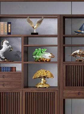 新式中老板办公室书大气摆件商轻奢柜装饰10043834品工务艺品