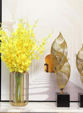 现代轻奢摆件高档客厅玄关电视柜创意酒柜抽象家居工艺软装饰品