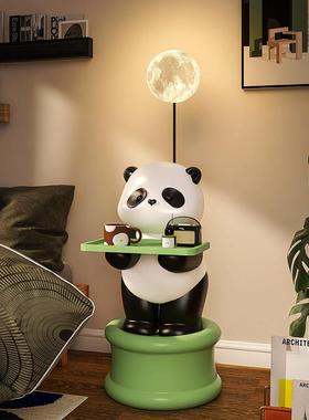 大熊猫落地摆件大型卡通客厅卧室沙发电视柜旁装饰品乔迁新居礼品