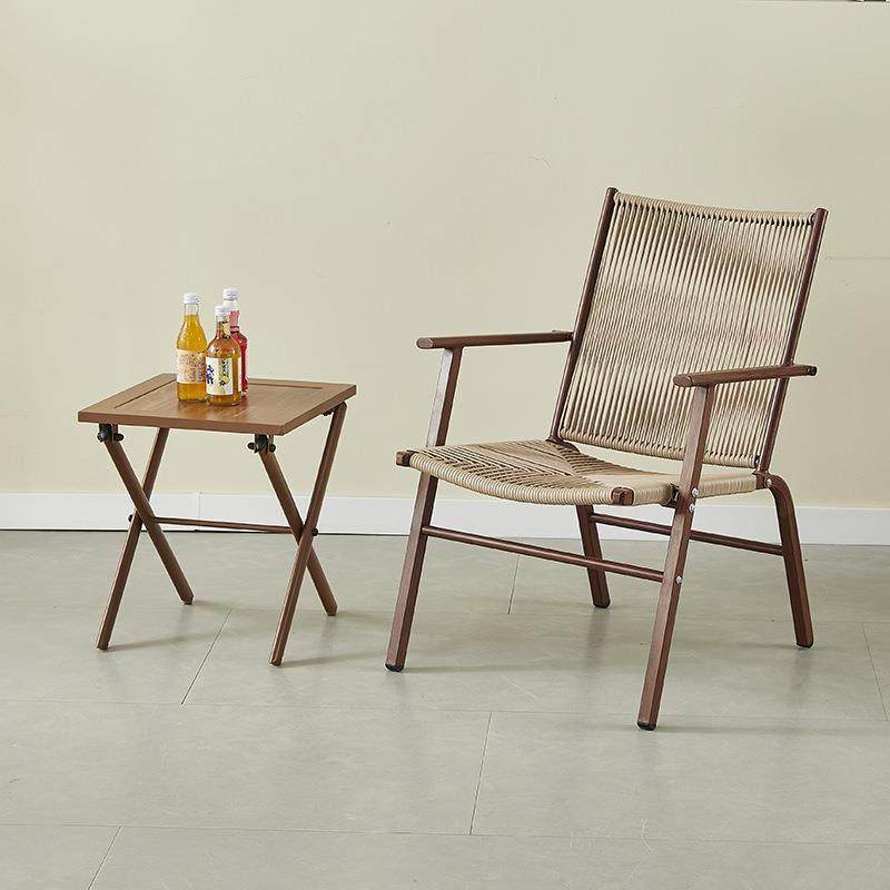 庭院小花园铁艺藤编椅室外阳台休闲藤椅三件套组合餐厅摆摊椅,淘宝优惠券,粉丝福利购,淘宝优惠卷