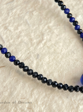 【苍蓝】新中式国风水晶琉璃串珠项链文艺范复古锁骨链古风女颈链