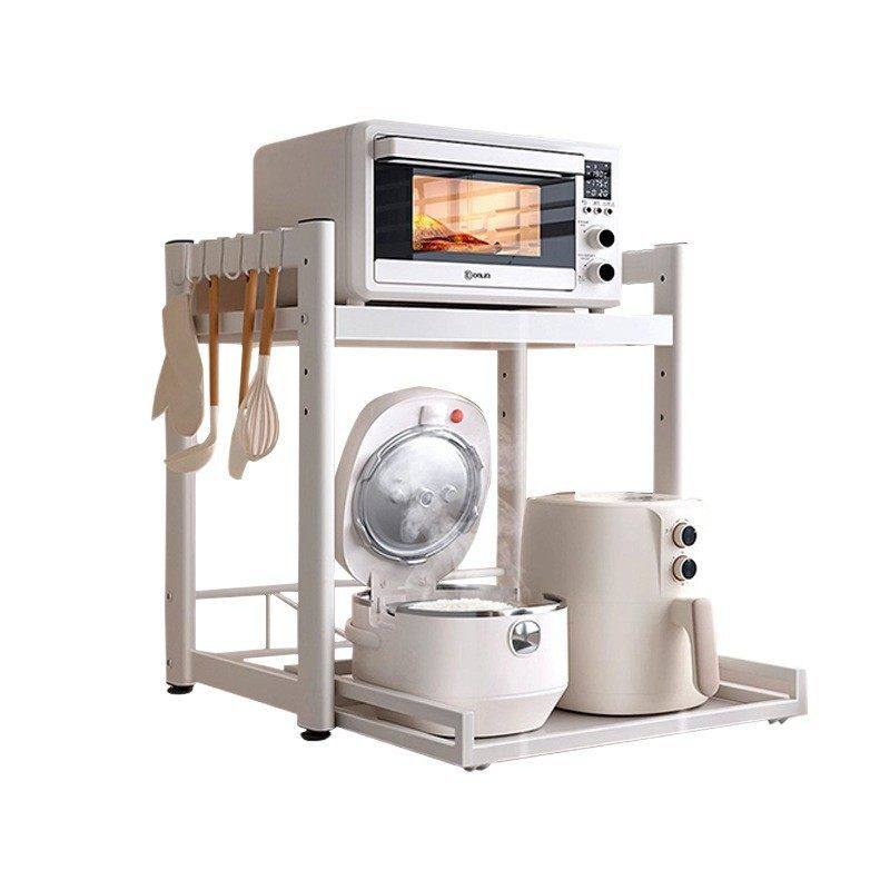 抽拉式微波炉置物架厨房电饭煲架子烤箱空气炸锅厨房台面电器收纳,淘宝优惠券,粉丝福利购,淘宝优惠卷