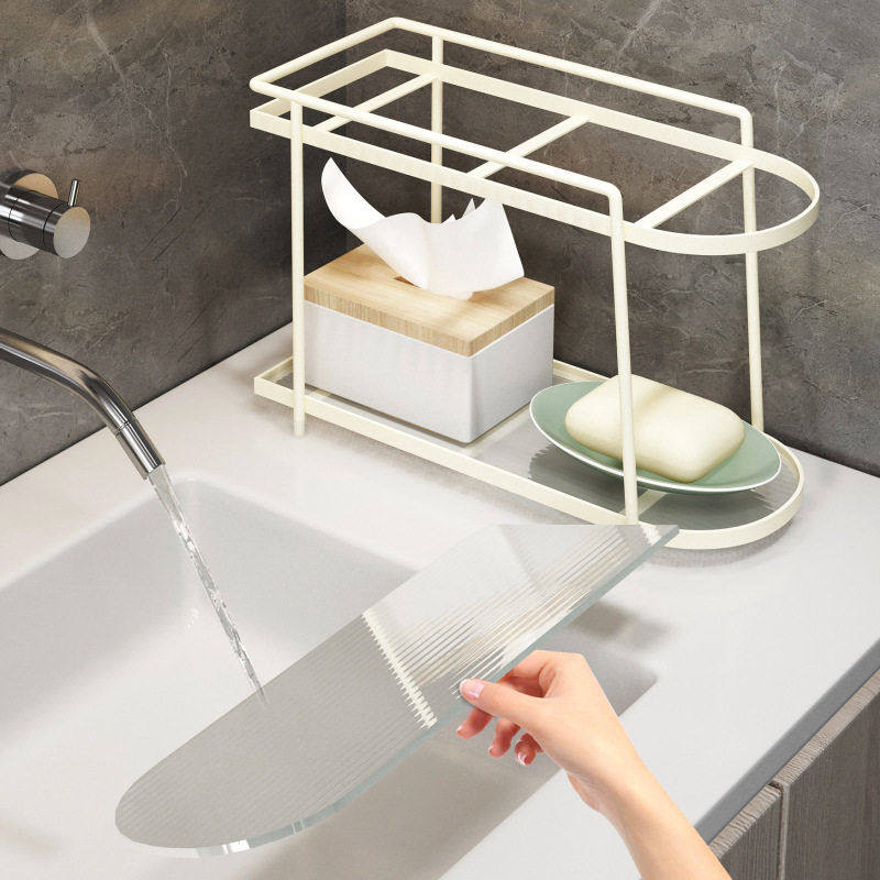 浴室洗手间洗漱台置物架梳妆台轻奢级感桌面化妆品漱口杯收纳架,淘宝优惠券,粉丝福利购,淘宝优惠卷