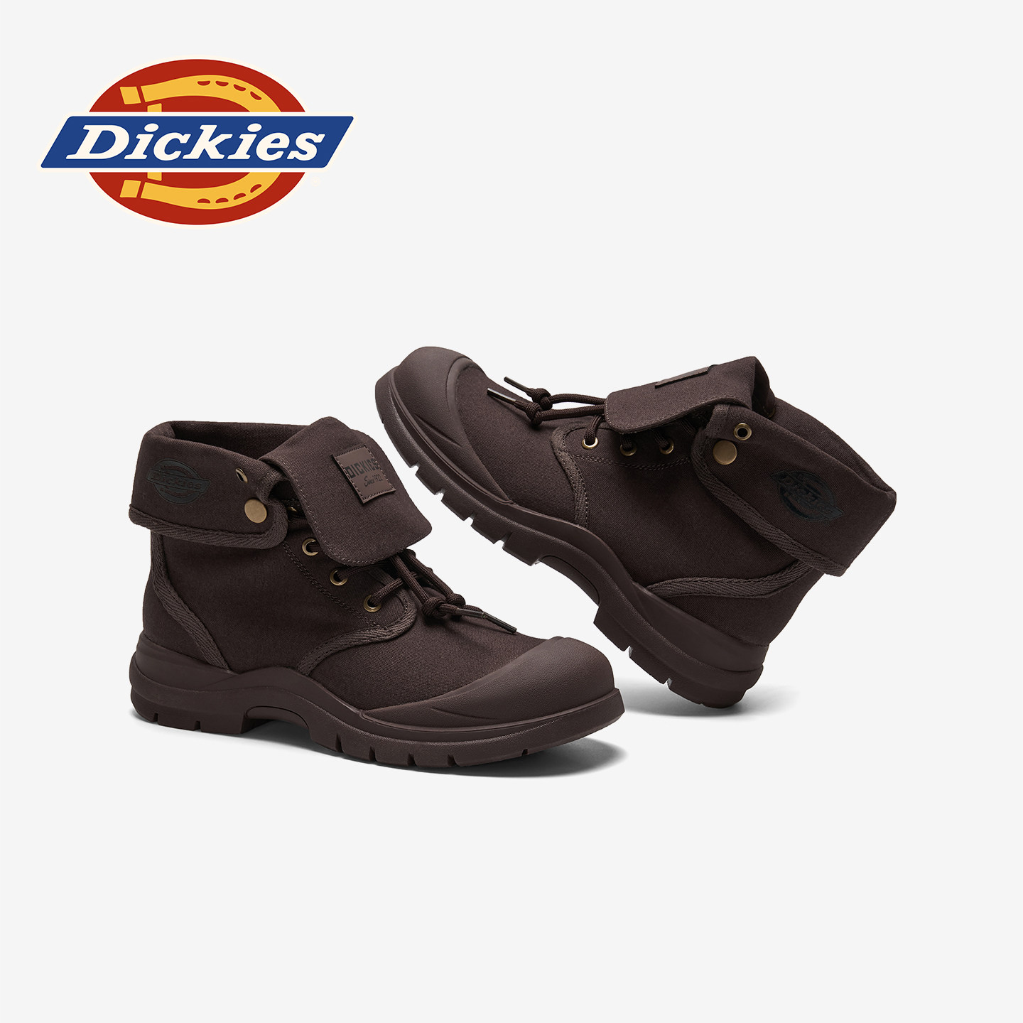 Dickies儿童靴2025新款男童美式复古工装靴女童小学生帆布马丁靴,淘宝优惠券,粉丝福利购,淘宝优惠卷