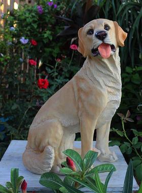脂户型落地摆件树狗雕塑拉布拉多模别墅外庭院花园装饰仿真1700-1