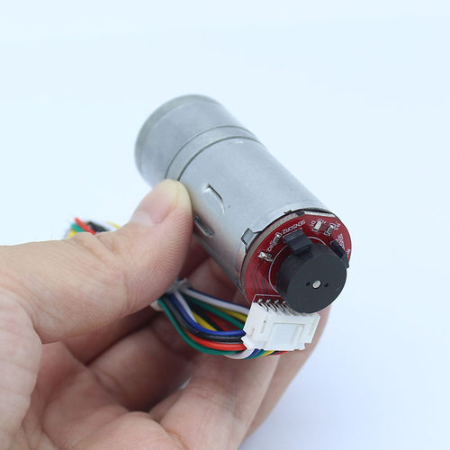 直流减速电机GA25-370微小型可调速正反转慢速带编码器马达12V24V - 图2