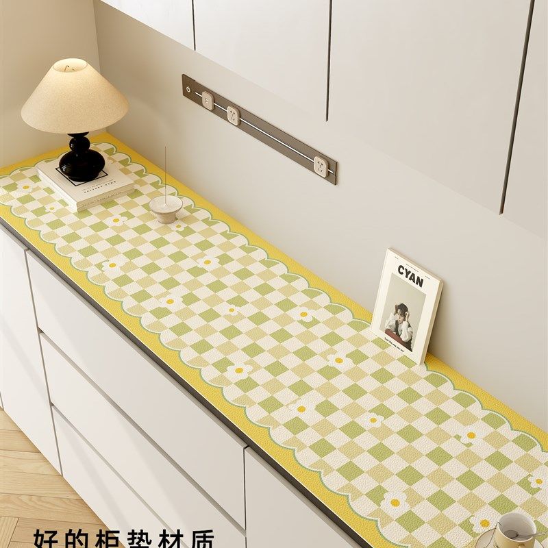 餐边柜台面保g护垫奶油风电视柜桌垫可裁剪长方形桌布玄关桌面垫,淘宝优惠券,粉丝福利购,淘宝优惠卷