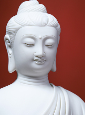 速发 陶瓷释佛牟尼大艺如来迦像居家供奉客厅日术工艺装饰