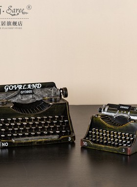 速发复古老式经典影文打字机模具怀旧家居书房摆件电英道型橱窗装