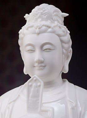 速发堂玉戴陶瓷奶奶娘娘像碧霞元客佛像供奉神像德化白瓷君厅摆件