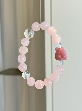 珠珠大小10mm马达加斯加粉晶