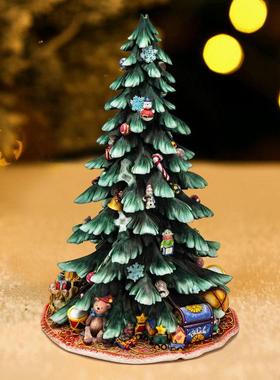 海淘款姜饼圣诞树全品造景装饰品创意摆件-赠顶星