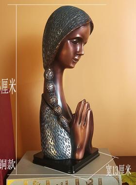 欧式雕塑家居装饰美女摆件时尚创意酒柜办公室客厅玄关树脂工艺品