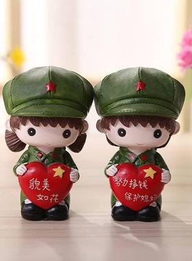 速发生日礼物小瓷陶玩偶娃娃摆件可爱情侣一对520送神礼物工艺饰