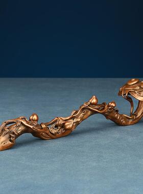 紫铜吉祥如意摆件工艺品客厅办公室家居装饰品开业礼品