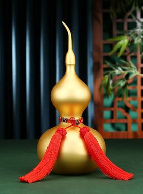 铜摆件八卦葫芦（24真金表面）客厅铜葫芦婚礼商务礼品