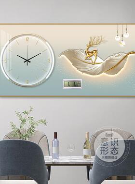 轻奢大气装餐厅饰画现简XY788068客厅餐桌壁画饭厅代电子约万年历