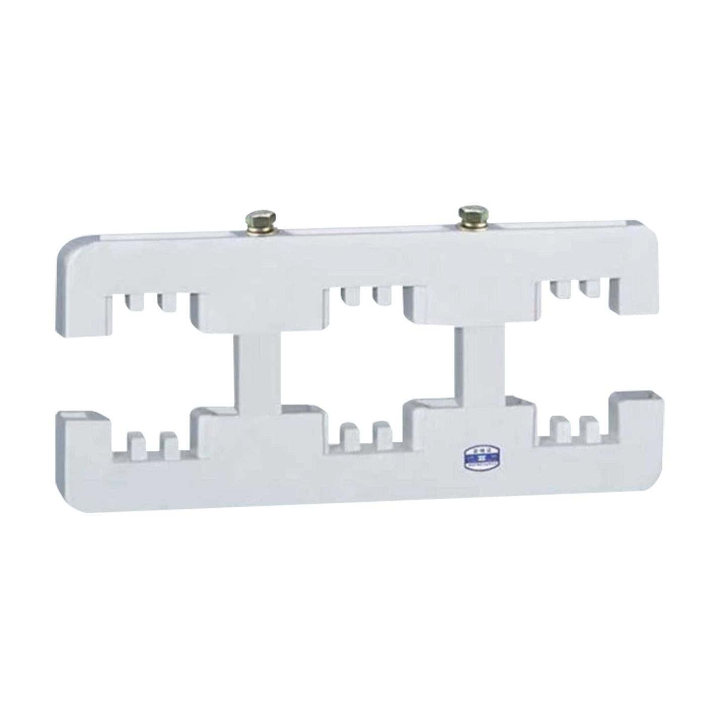 东3A-348L灰白色绝缘母线夹间距120母线框三相三排铜牌固定夹350L - 图3